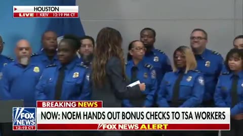 Kristi Noem is issuing $10,000 BONUS CHECKS to TSA agents who didn’t call