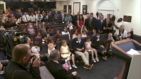 Press Secretary Karoline Leavitt Holds a Press Briefing for Take Our Sons and Daughters to Work Day
