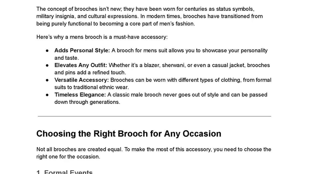 Men’s Brooch Styling Tips: How to Add Elegance to Any Outfit