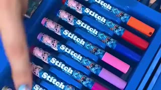 Viral: DRAWING, BUT I CAN ONLY USE ART SUPPLIES WITH STITCH💙 DID YOU FIND HIDDEN