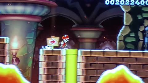 Super Mario Switch Iggy's Volcanic Castle 2