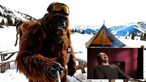 Reaction of a Man to Bigfoot’s Vlog