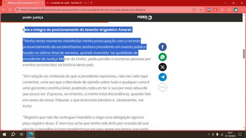 Ministro critica presidente do STM por pedir perdão por ditadura.mp4