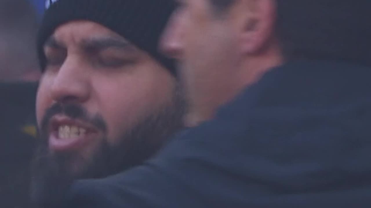 Paulo Fonseca loses his temper after receiving a red card