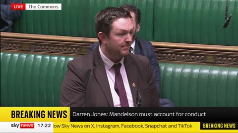 UK Government statement on Epstein files and Mandelson in the Commons