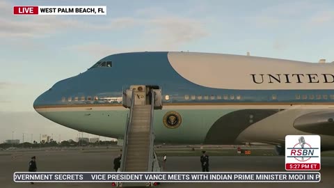 WATCH| "President Trump Arrives in West Palm Beach, FL" - 2/14/25