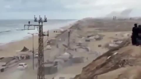 International Red Cross prepping vehicles in Gaza for the expected hostage release