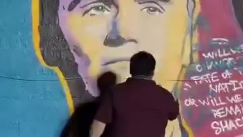 Texas mural repaired after left-wing vandalism, artist restores Charlie Kirk tribute