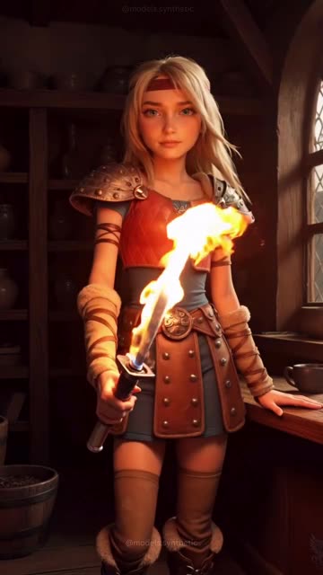 Astrid became a blacksmith