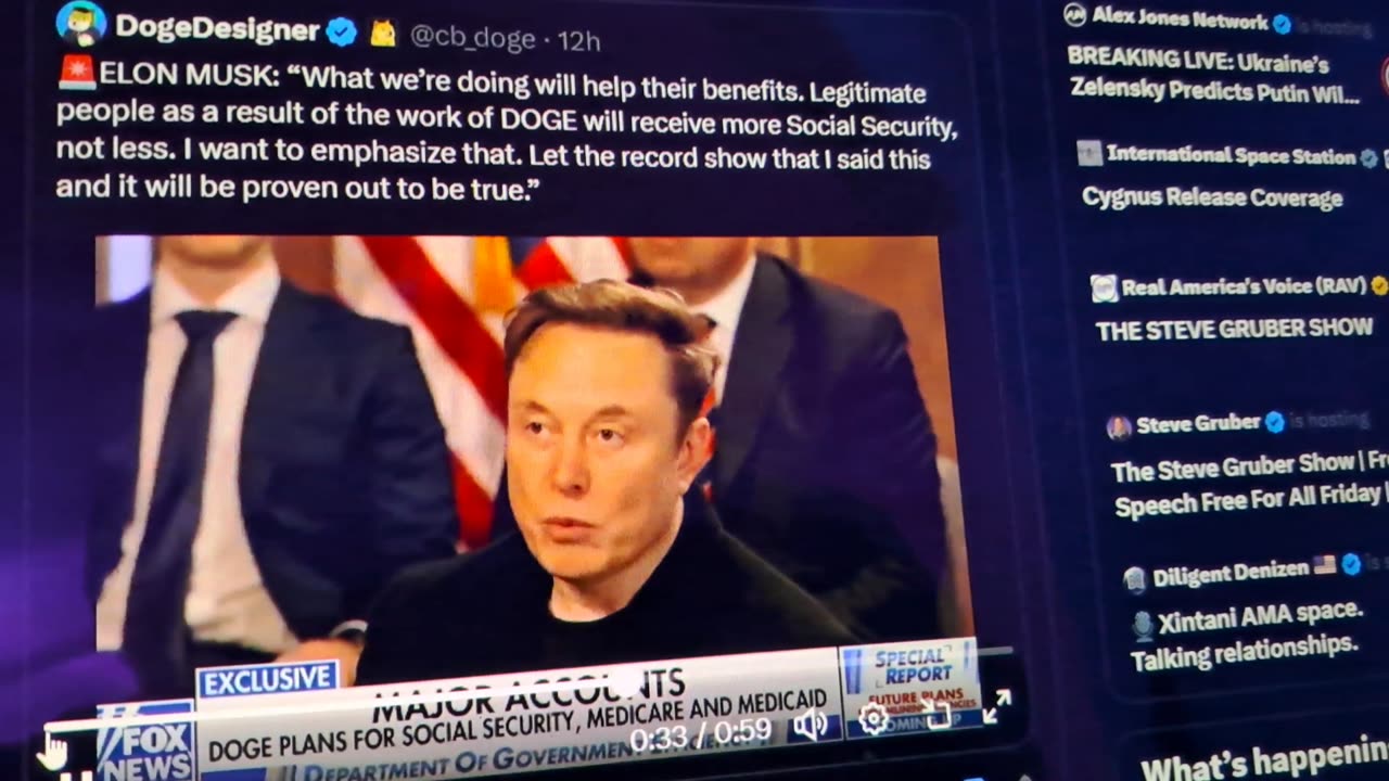 ELON - DOGE - SOCIAL SECURITY- MORE $$$ - RAMMM RAMMM RAMMMMM...