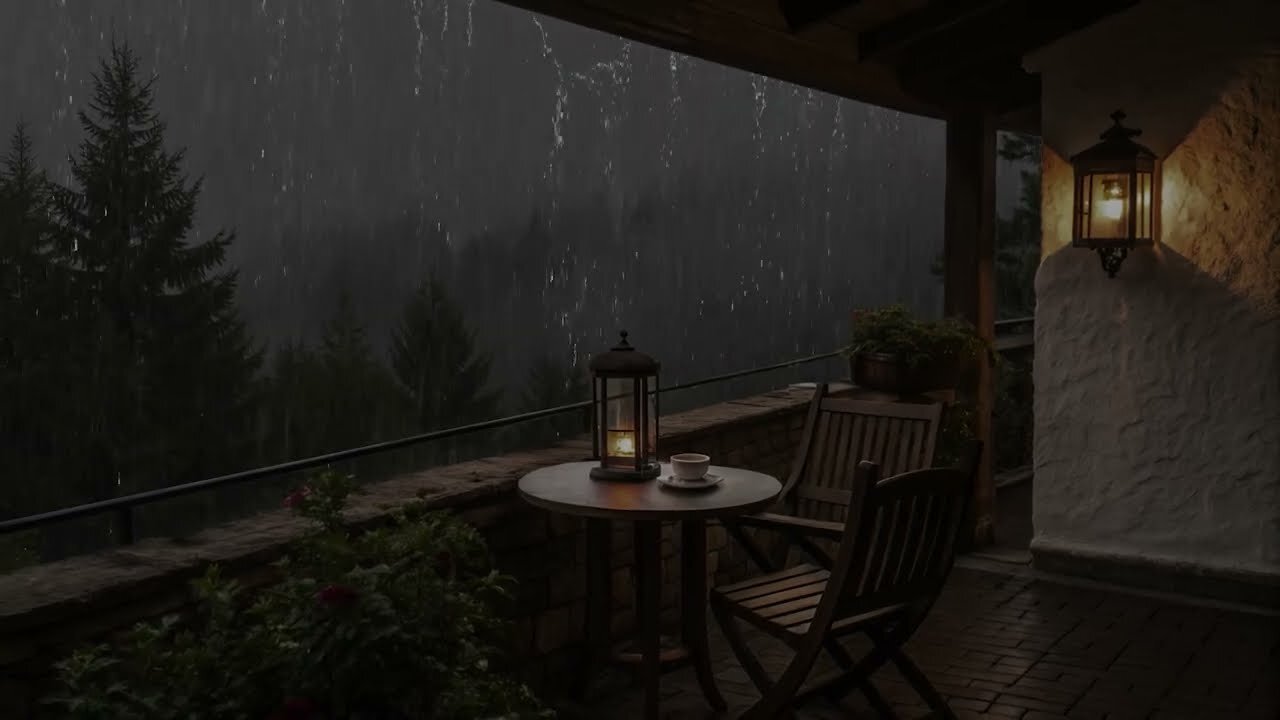 A rainy night to rest your mind - Soothing Rain Sounds for Deep Sleep & Insomnia Relief