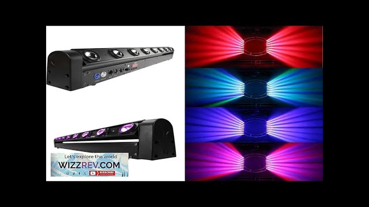 Beam 8x12W RGBW mobile headlights DMX DJ disco wedding nightclub lights stage Review