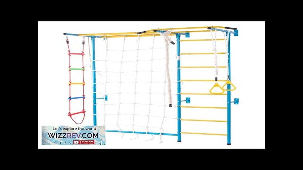 Wall Gym for Kids 7 in 1 Steel Indoor Kids Gym Review