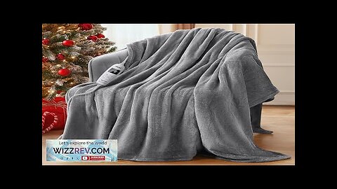 Electric Heated Blanket Throw 50"x60" with 10 Heating Levels 8 Hours Auto Review