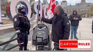 Police Turn Off Canadian National Anthem As Palestinian Flag Is Raised Over Toronto City Hall
