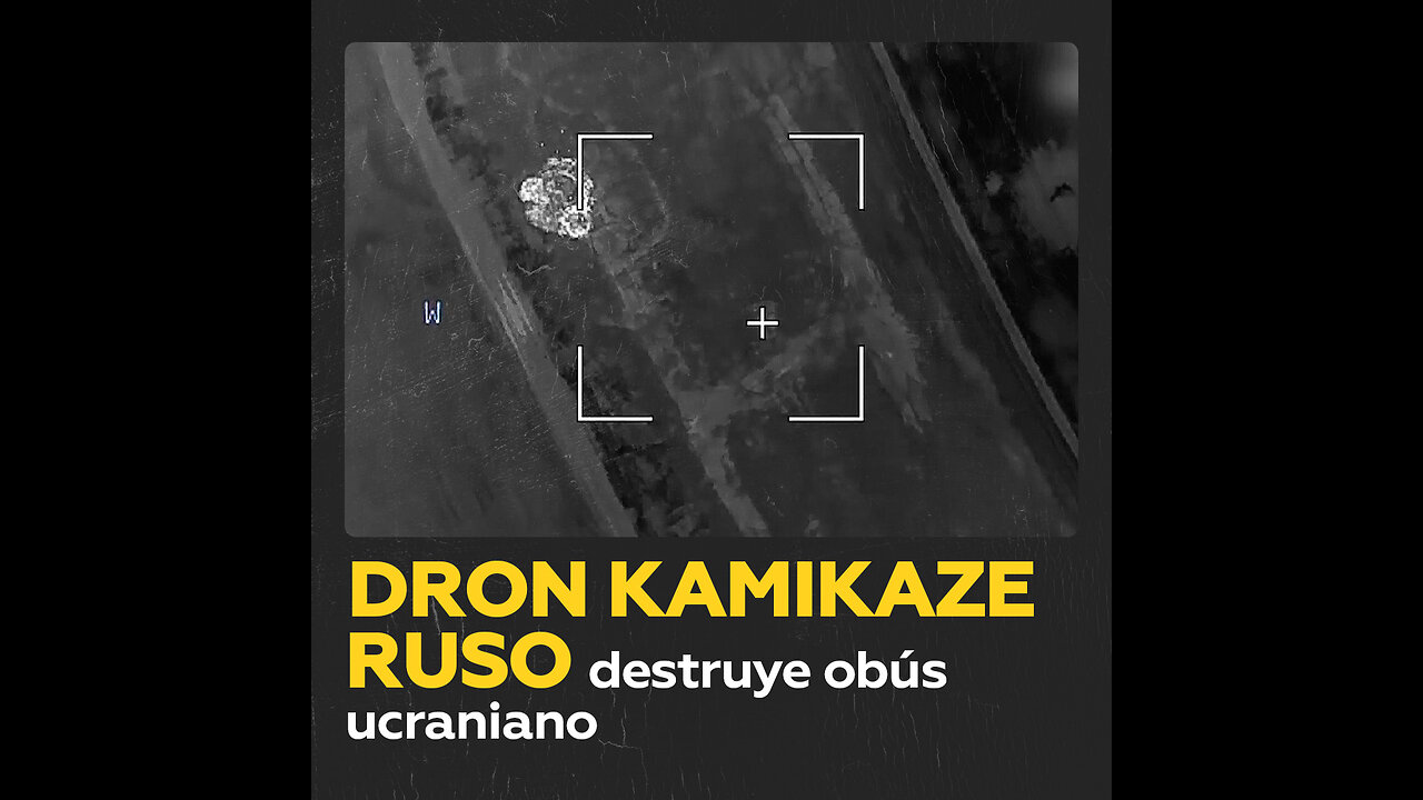 Dron kamikaze ruso calcina obús ucraniano en la provincia de Kursk