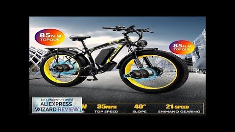 2000W Electric Bike Dual Motor 26 inch Fat Tire Bike 48V 23Ah Review