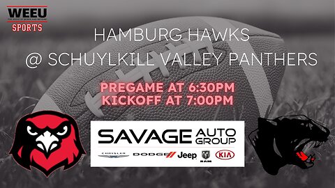 WEEU Sports Presents: Hamburg Hawks vs. Schuylkill Valley Panthers