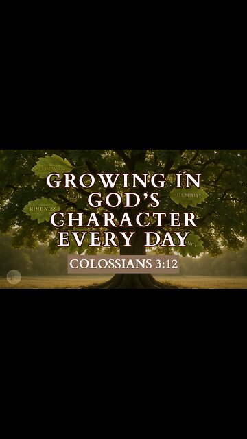 Growing in God’s Character Every Day Colossians 3:12