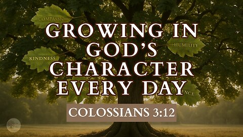 Growing in God’s Character Every Day Colossians 3:12