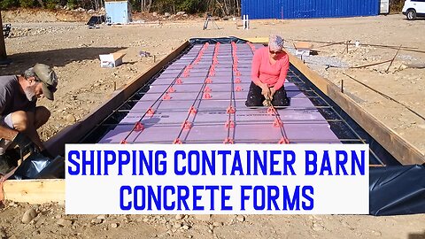 Vapor Barrier Insulation Rebar for Shipping Container Barn Forms