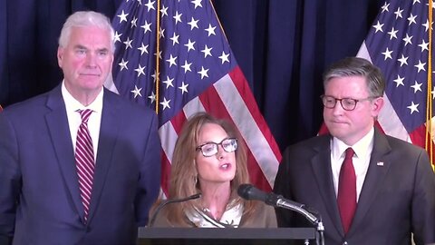 Chairwoman McClain Delivers Remarks with the House Republican Leadership Team