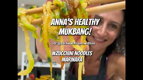 ZUCCHINI NOODLES MARINARA #healthy #healthylifestyle #mukbang #medicalmedium #eatingshow #dinner