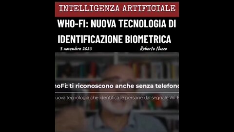 INTELLIGENZA ARTIFICIALE: "W H O-FI: TECNOLOGIA DI IDENTIFICAZIONE BIOMETRICA TRAMITE I ROUTER DEL WI-FI"