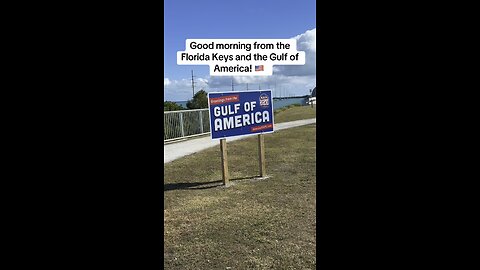 Good morning from the Florida Keys and the Gulf of America! 🇺🇸 #maga #GulfOfAmerica