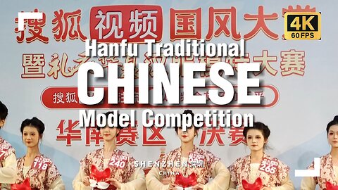 Traditional Chinese Hanfu Model Competition in Shenzhen