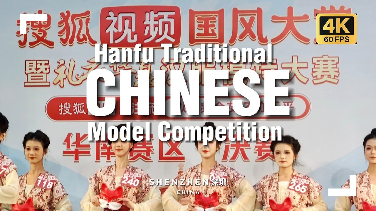 Traditional Chinese Hanfu Model Competition in Shenzhen
