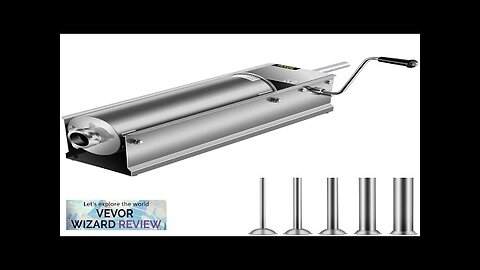 VEVOR Horizontal Sausage Stuffer 7L/15Lbs Manual Sausage Maker With 5 Filling Nozzles Review