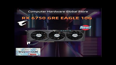 New GIGABYTE-AMD RX6750GRE EAGLE 10G Three fan graphics card Placa de vídeo Review