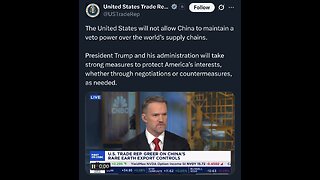 Wow so China is not sovereign over its own resources... that sounds Like an eminent war.