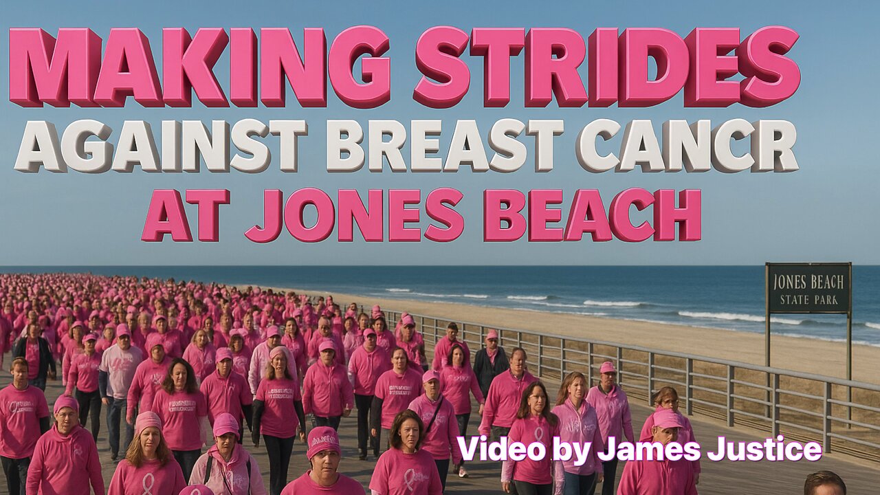 Making strides against breast cancer at Jones Beach 2025 video by James Justice