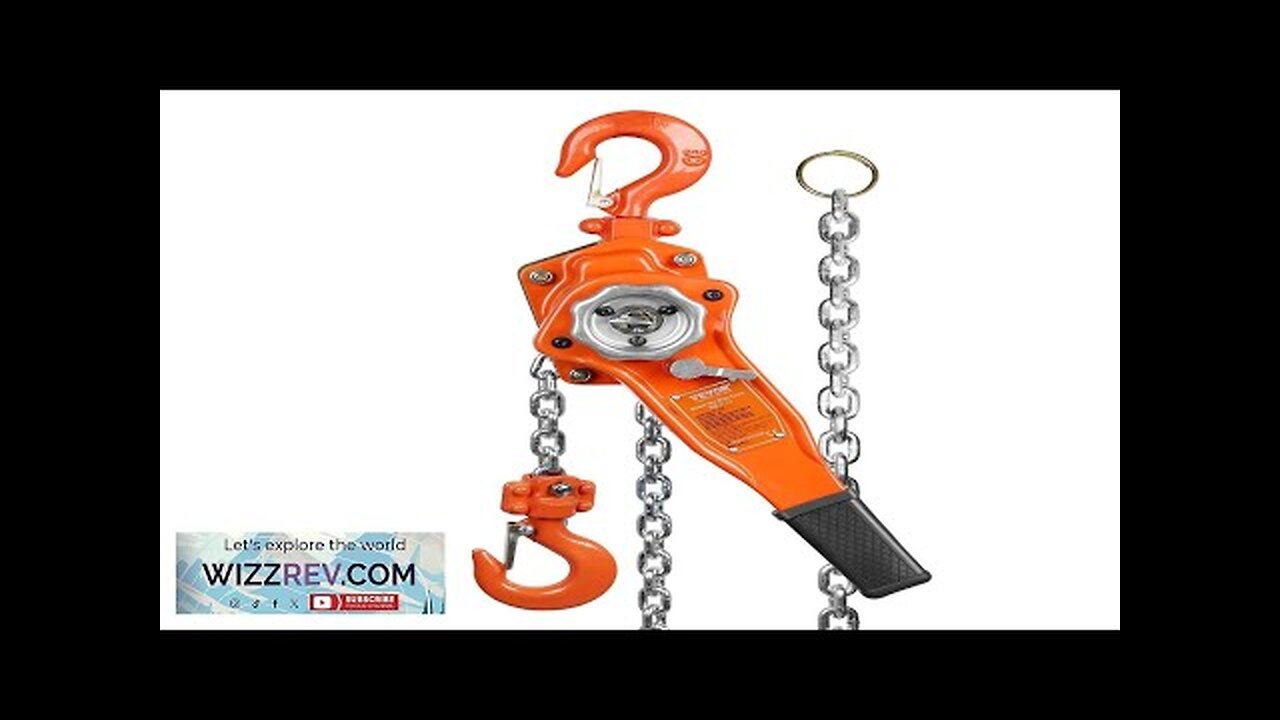 VEVOR Hand-Operated Chain Lift 1650 lbs Load 5ft Length G80 Zinc-Coated Steel Review