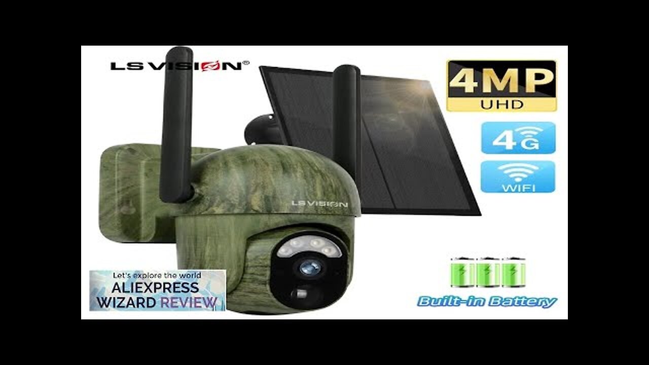 LS VISION 4MP 4G Solar Security Camera Wireless Outdoor WiFi Human/Animal Detection Review