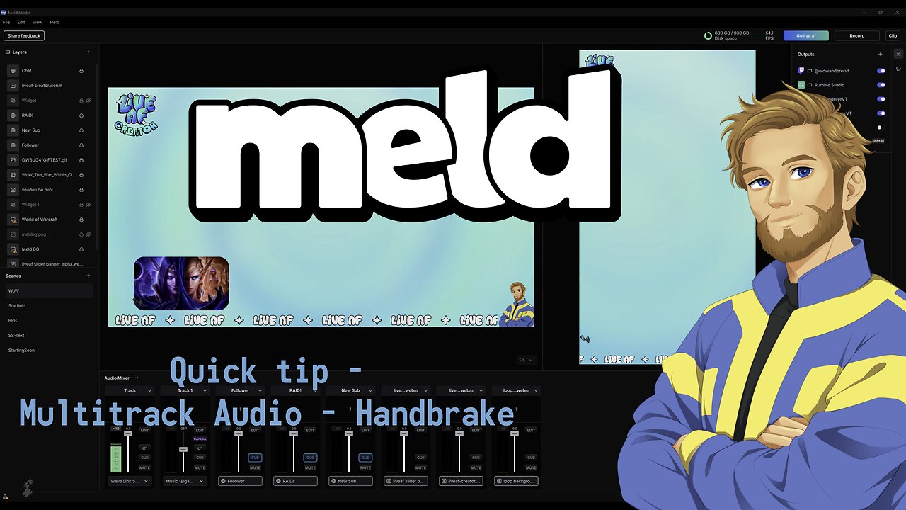 Meld Tech Tip - Multi Track recording + Handbrake