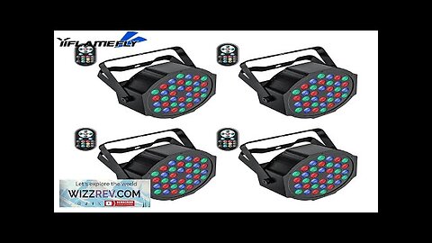 Yiflamefly 4 Pcs Par Light 36 RGB LED Stage Light Party Light Review