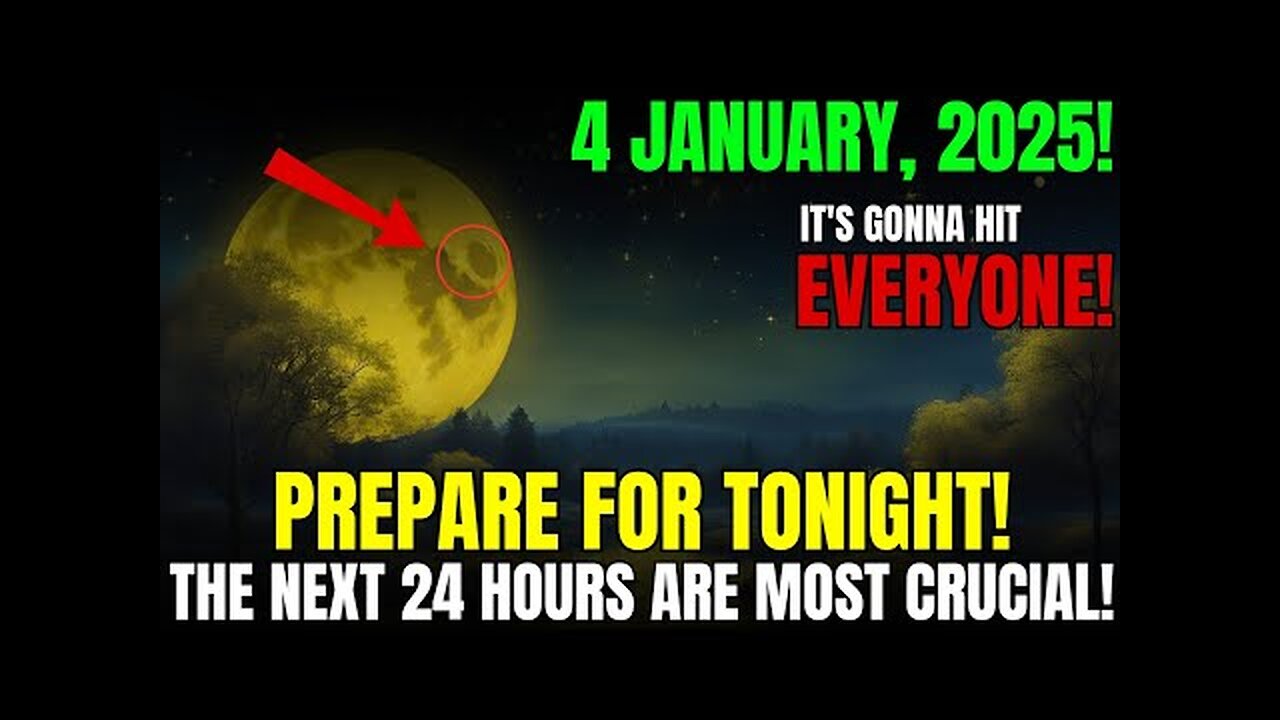 This MUST Reach You BEFORE Tomorrow! The January 4, 2025 Moon Will Change EVERYTHING!