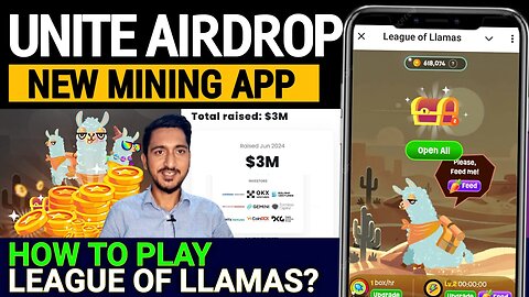 How to Play League of Llama Airdrop Funding $3M | Earn Unite Token Airdrop 2025