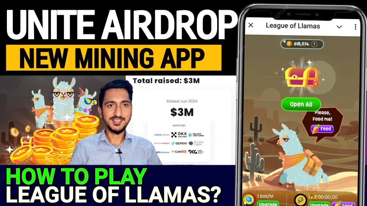 How to Play League of Llama Airdrop Funding $3M | Earn Unite Token Airdrop 2025