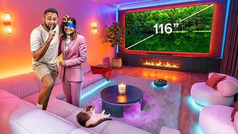 I Transformed my Parents Living Room - ft World’s Biggest TV (Hisense)