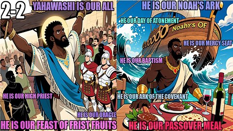 Yahawashi Is Noahs Ark, Ark Of Covenant, Baptism, High Priest, Mercy Seat, Passover Meal, Oracle 2-2