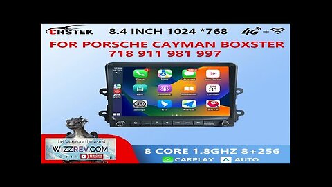 CHSTEK Android13 Car Radio Carplay Navigation For Porsche Cayman Boxster 718 911 Review