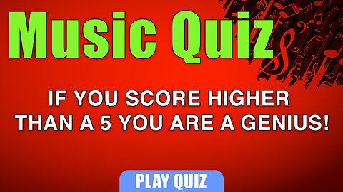 Are you a musical genius?