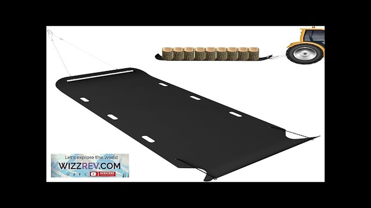 48" x 110" Heavy Duty Yard Sled 1/8 Inch Thickened HDPE Yard Review