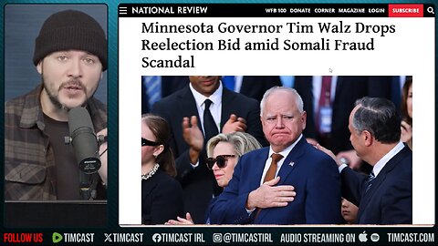 Democrat Tim Walz DROPS OUT OF RACE Amid Somali Daycare Fraud Scandal | Tim Pool