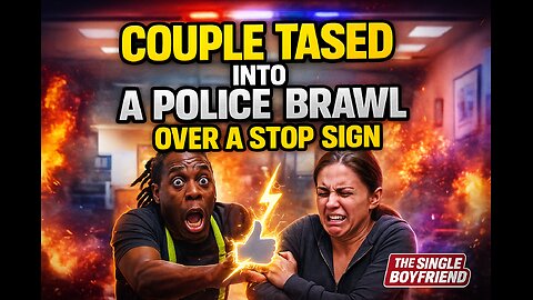 COUPLE TASED TOGETHER… STAYS TOGETHER 😂⚡ The Stop-Sign Meltdown!