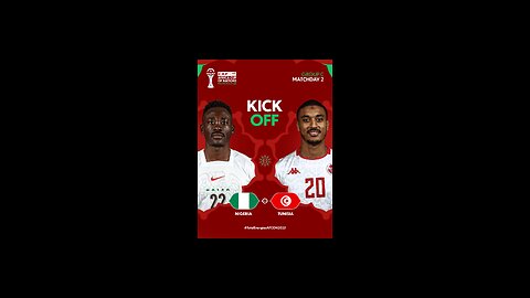 NIGERIA VS TUNISIA : 2025 CAF AFRICA CUP OF NATIONS GROUP STAGE - GROUP C MATCH LIVE WATCH-ALONG